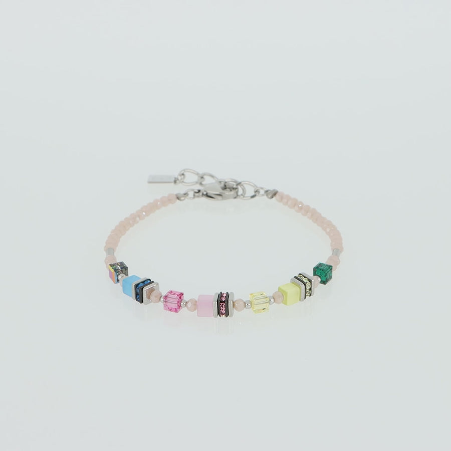 Mini Cubes bracelet multicolour pastel