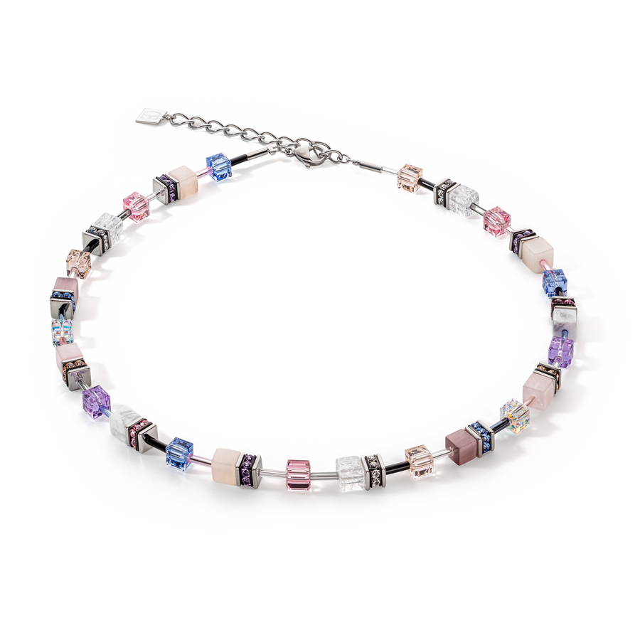 GeoCUBE® Iconic Precious necklace lilac-blue