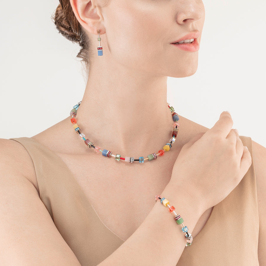 GeoCUBE® Iconic Precious necklace Multicolour Delight
