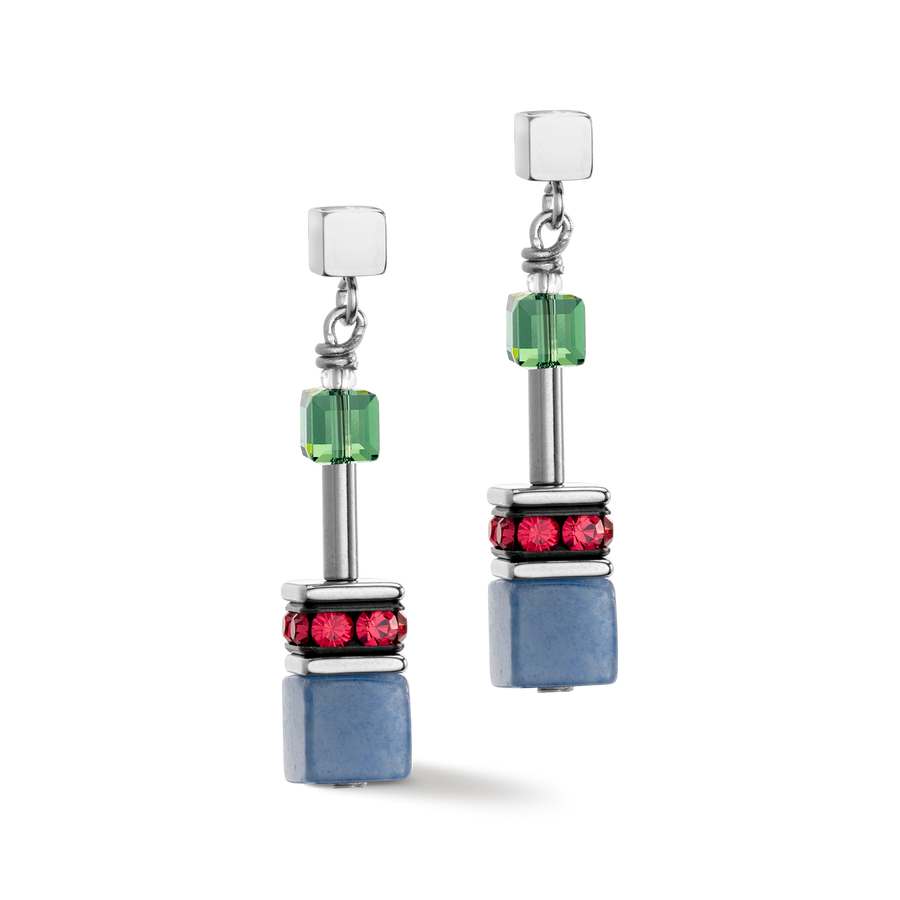 GeoCUBE® Iconic Precious earrings Multicolour Delight