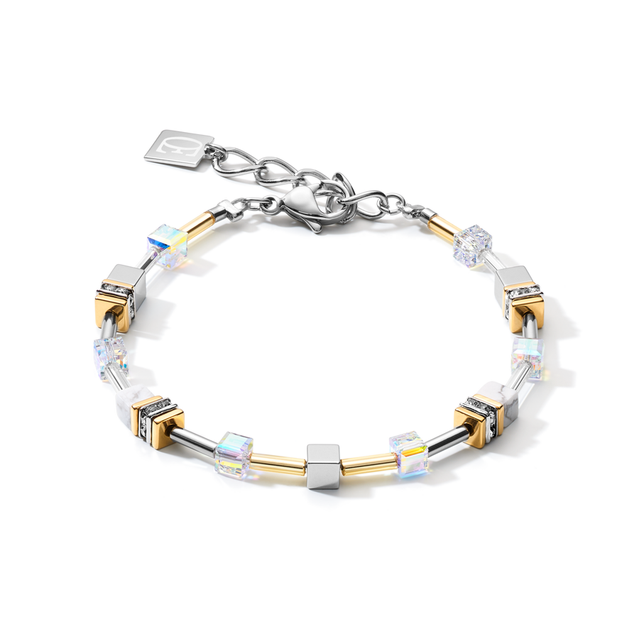 Bracelet GeoCUBE® Multitask 4-in-1 gold-silver