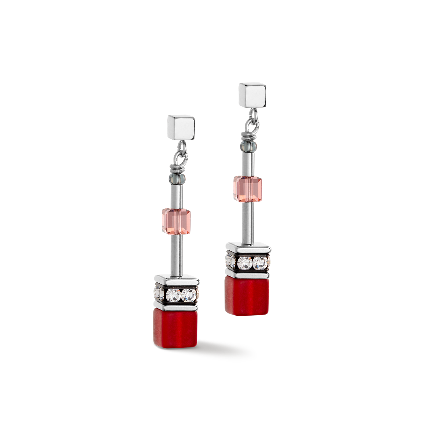 GeoCUBE® Iconic 50 cm earrings red