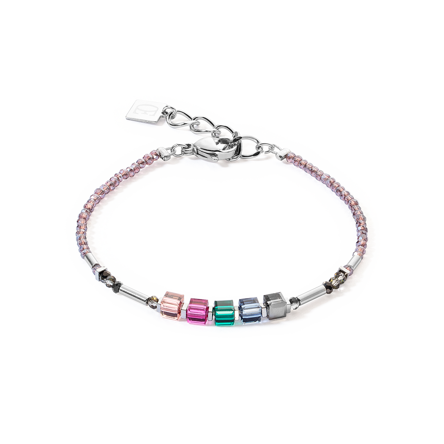 Cube Story Minimalistic Sparkling bracelet Multicolour Art Nouveau