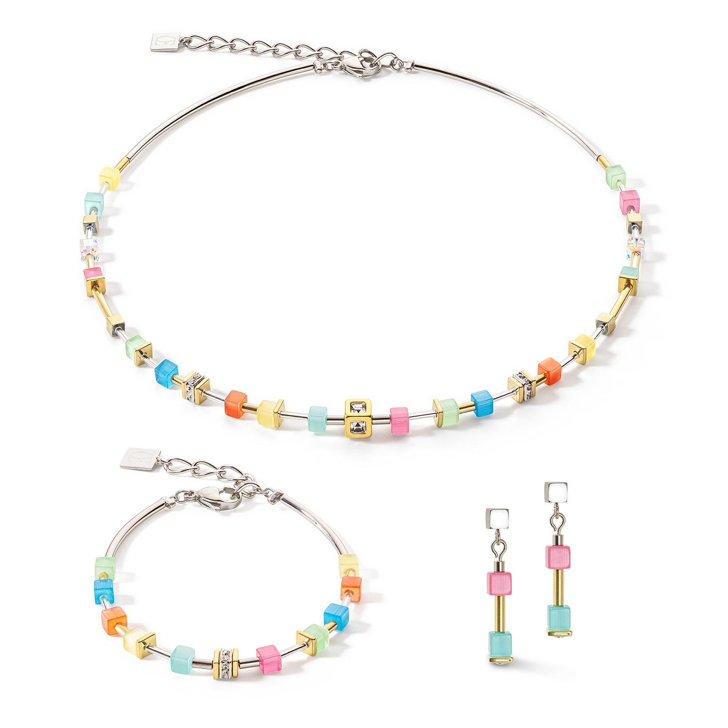Cube Story Delicate earrings multicolor spring