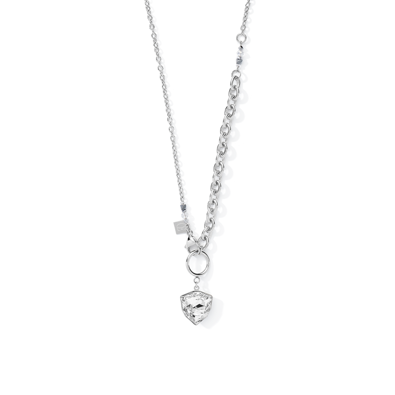 Necklace Magic crystal & chunky chain crystal