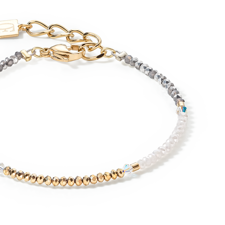 Brilliant Square bracelet gold-crystal