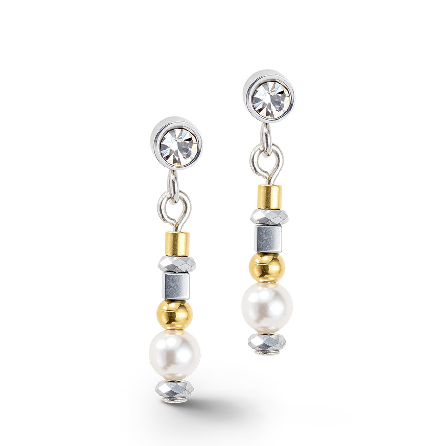 Sparkling Dot earrings gold silver