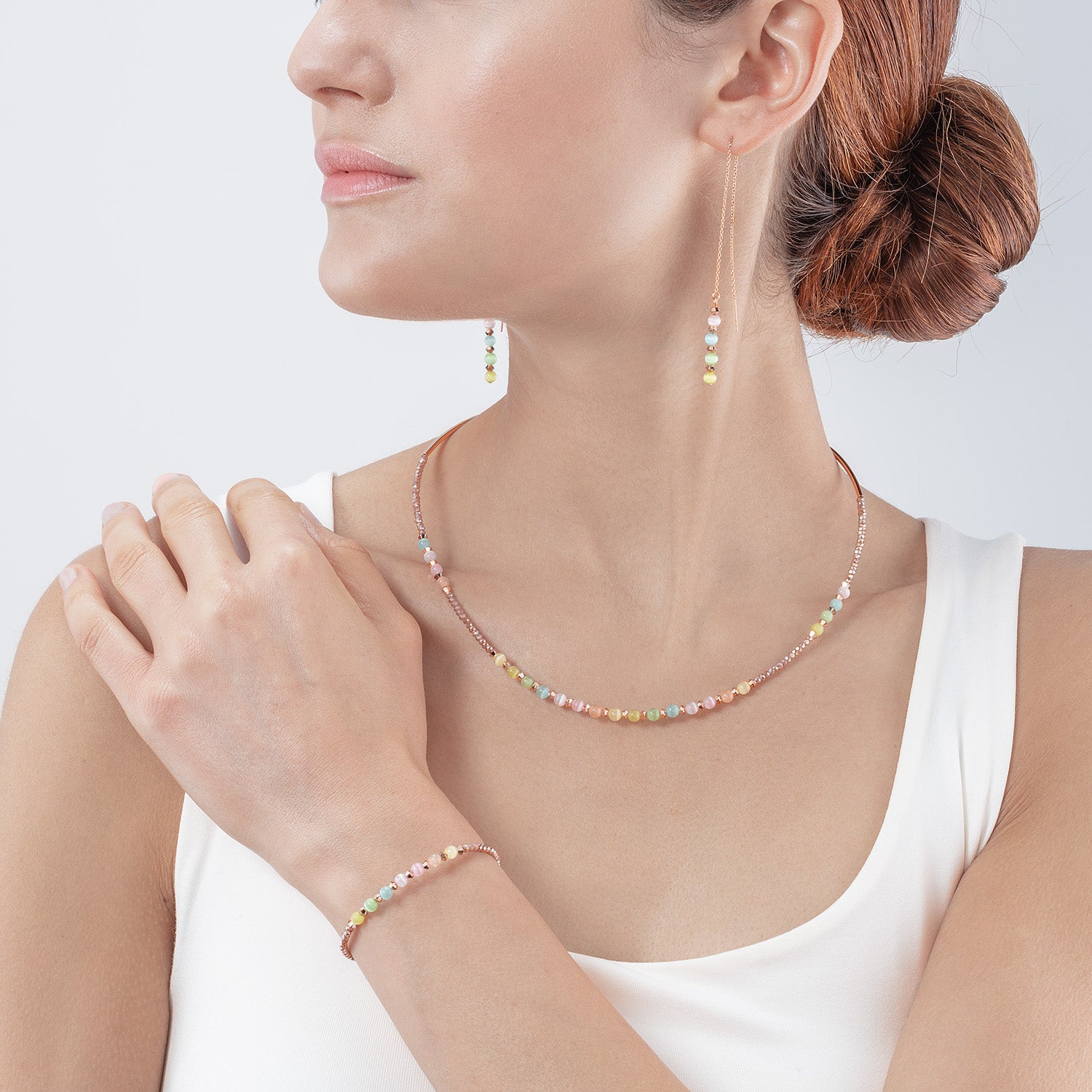 Princess candy necklace multicolour pastel