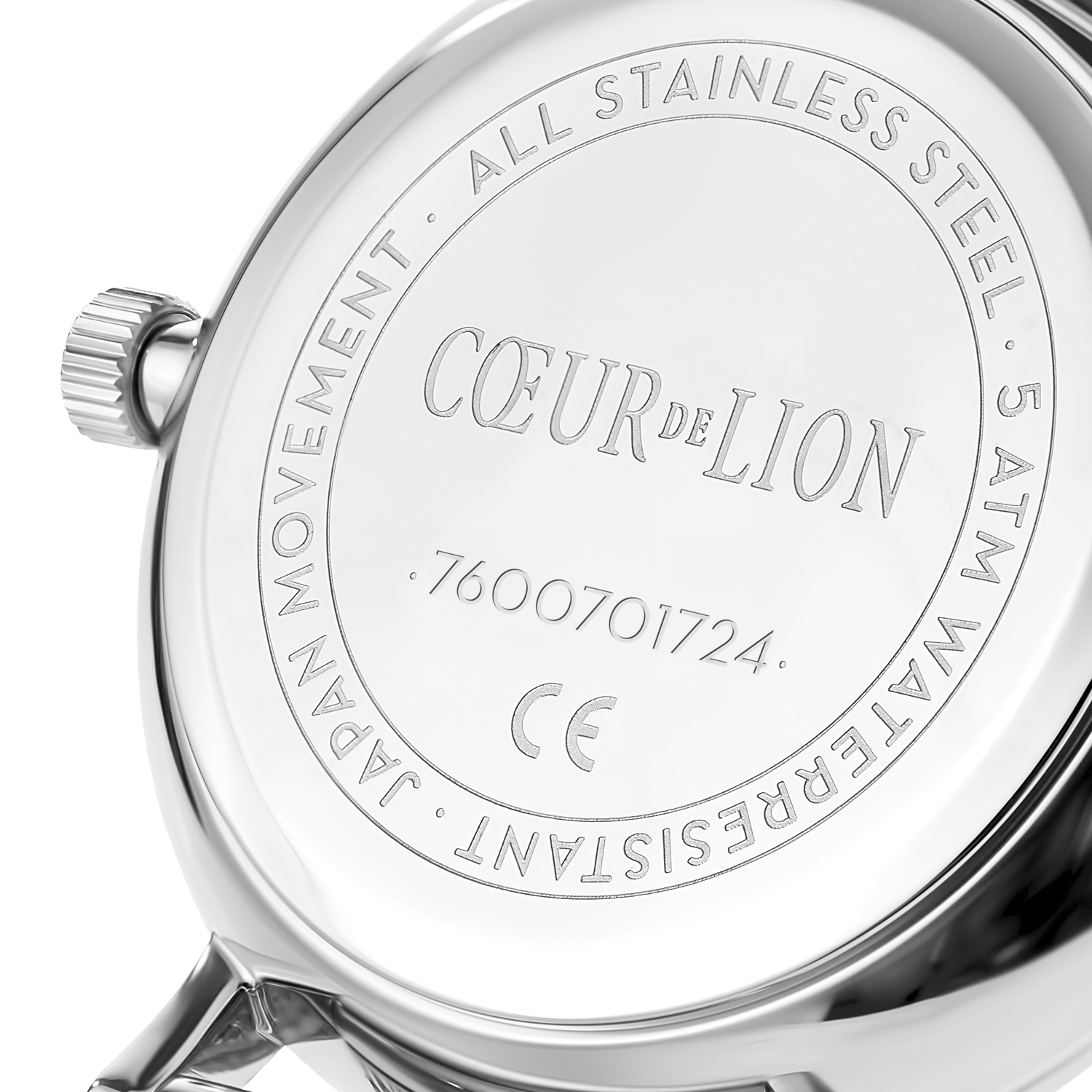 Watch Round Cool Grey Milanese Stainless Steel