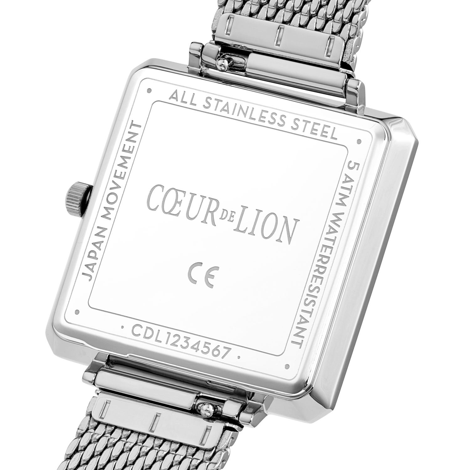 Watch Iconic Square Graphite Sunray Milanese Stainless Steel