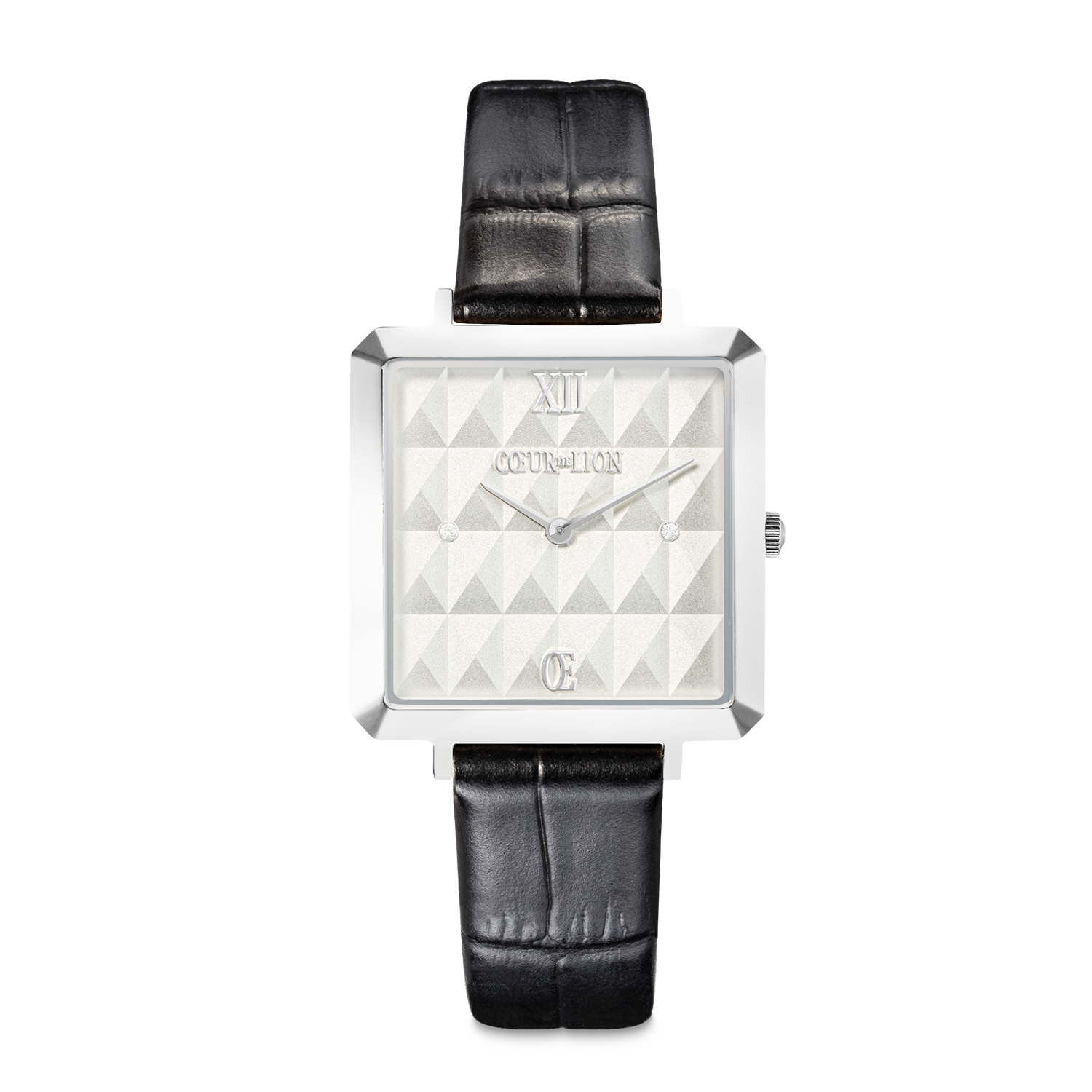 Gift Set Watch Iconic Cube Spikes Black & Bracelet Princess Shape Mix Black-White