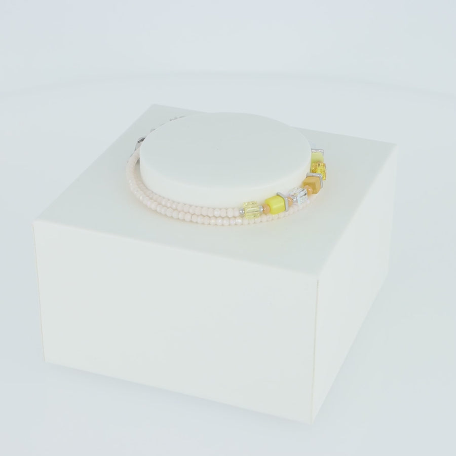 Joyful Colours Wrap bracelet silver yellow