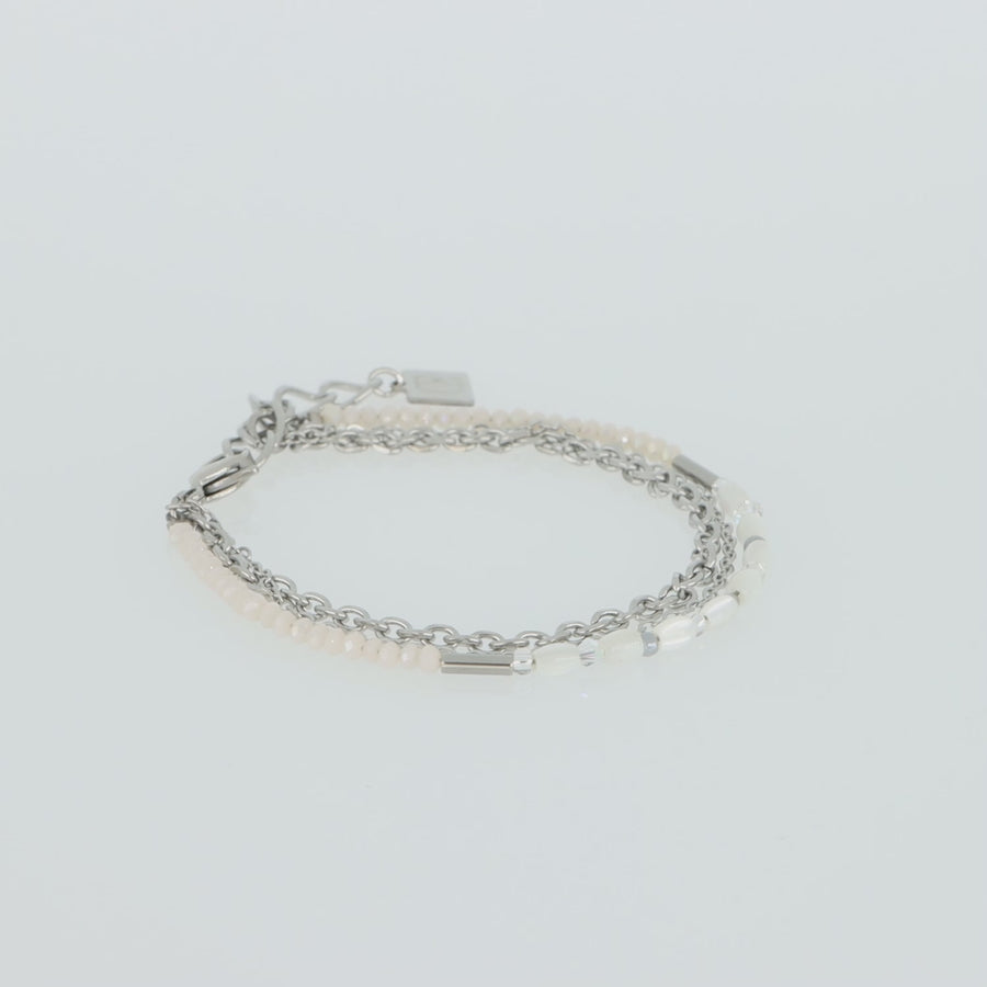 Brilliant Square Layer bracelet silver